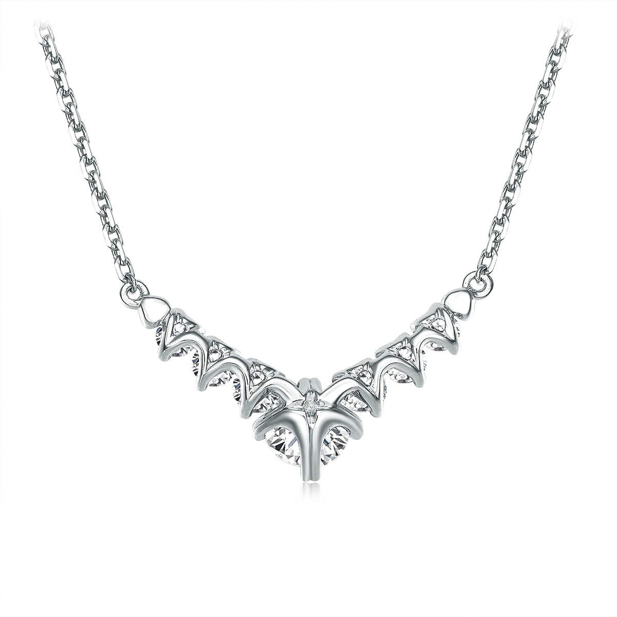 18K/750 White Gold diamond necklace