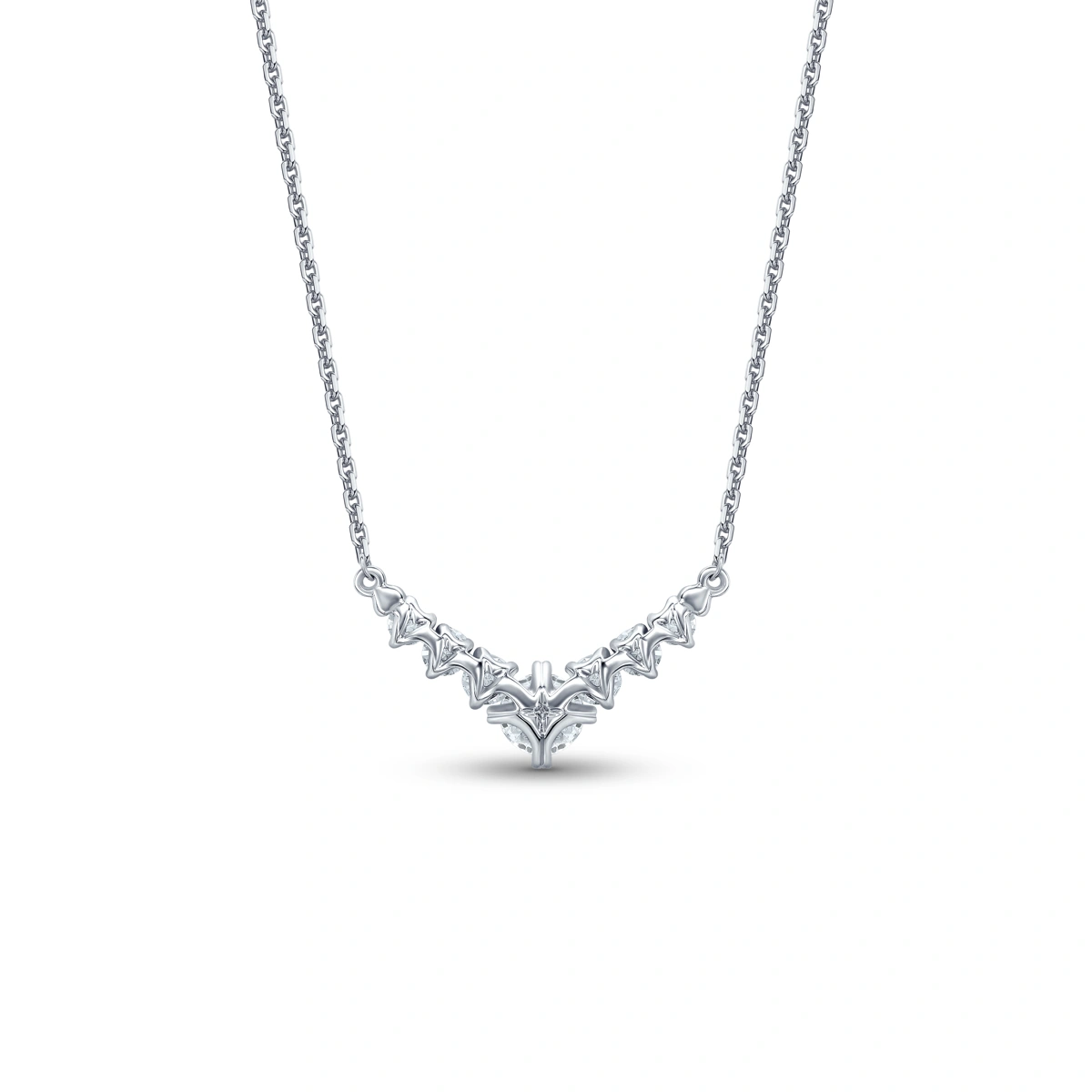 18K/750 White Gold diamond necklace