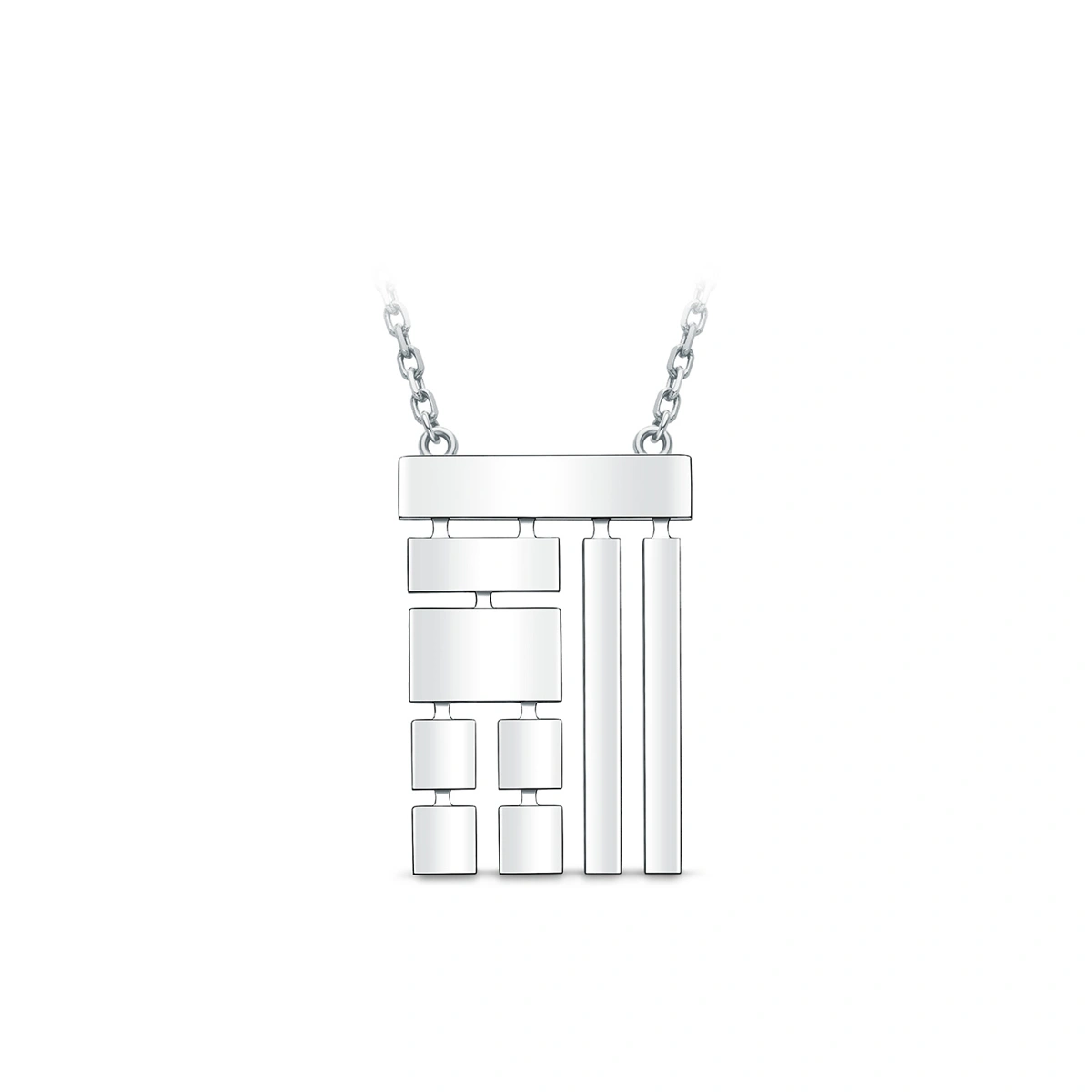 18K/750 White Gold diamond necklace