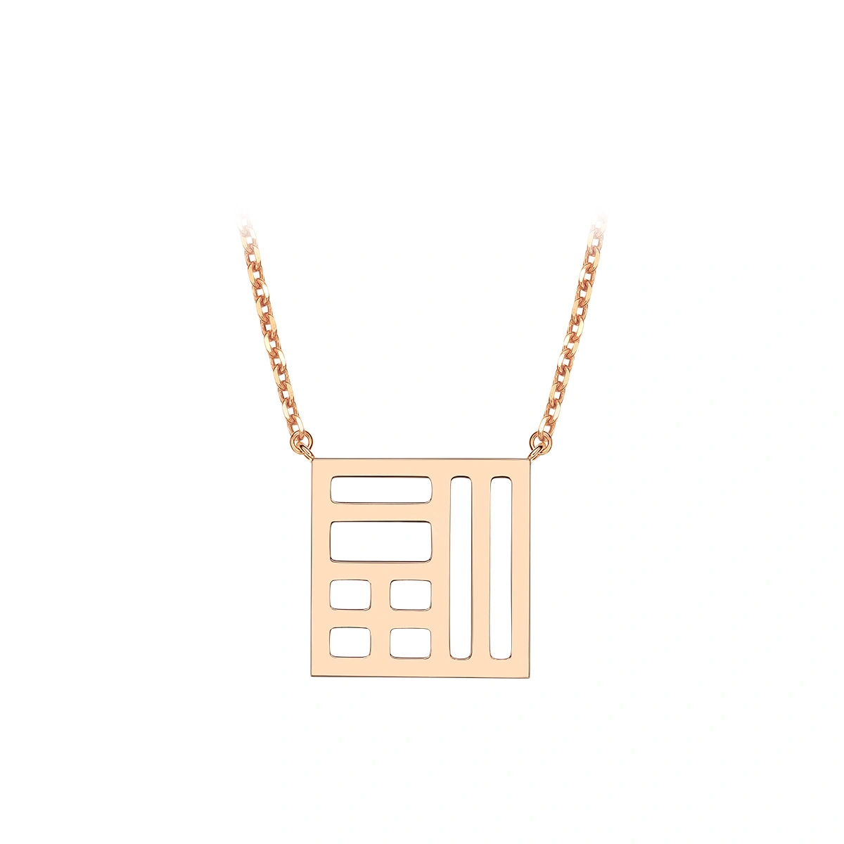 18K/750 Rose Gold diamond necklace