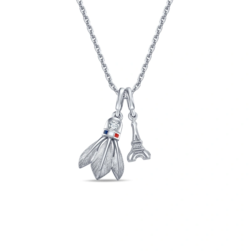 18K/750 White Gold diamond necklace