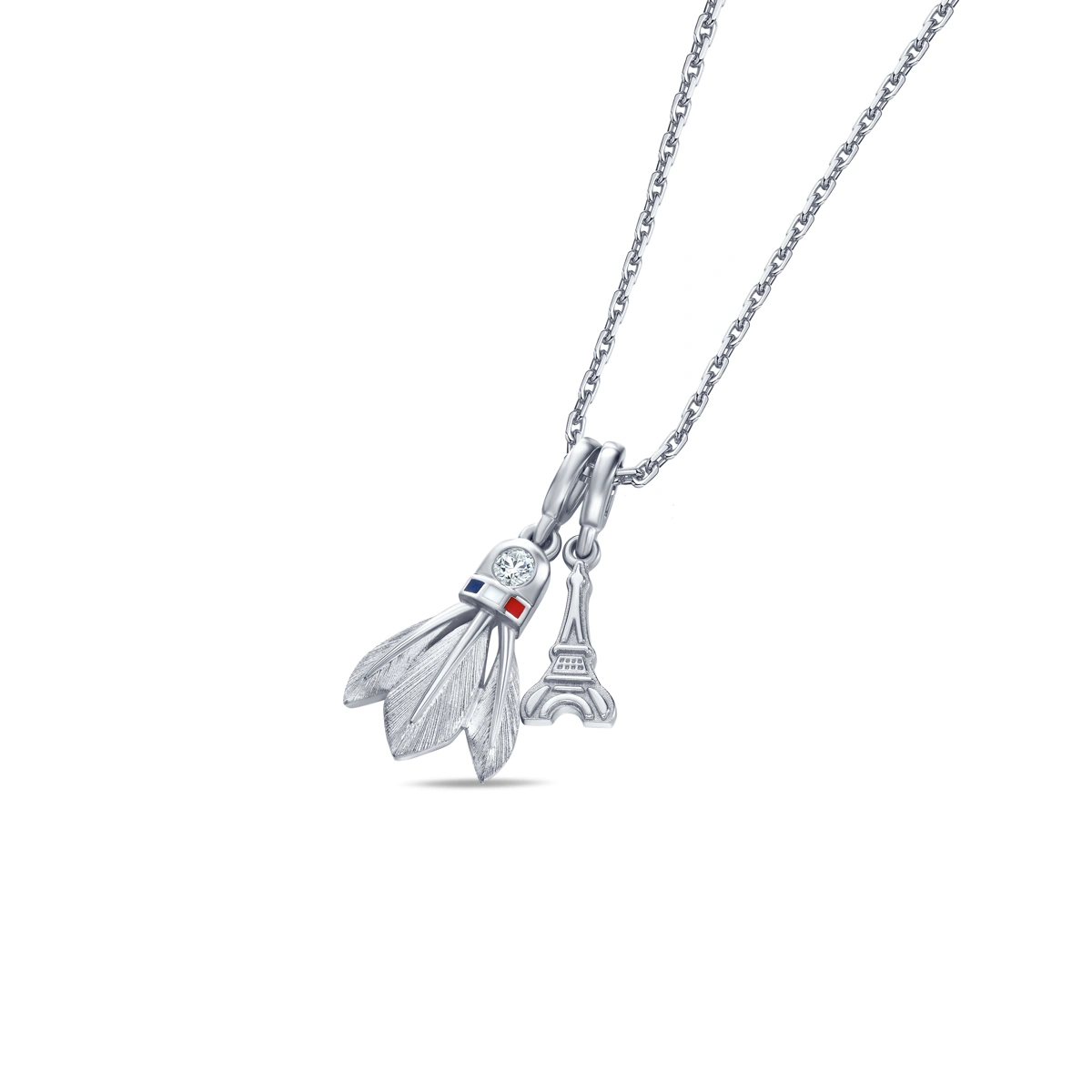 18K/750 White Gold diamond necklace