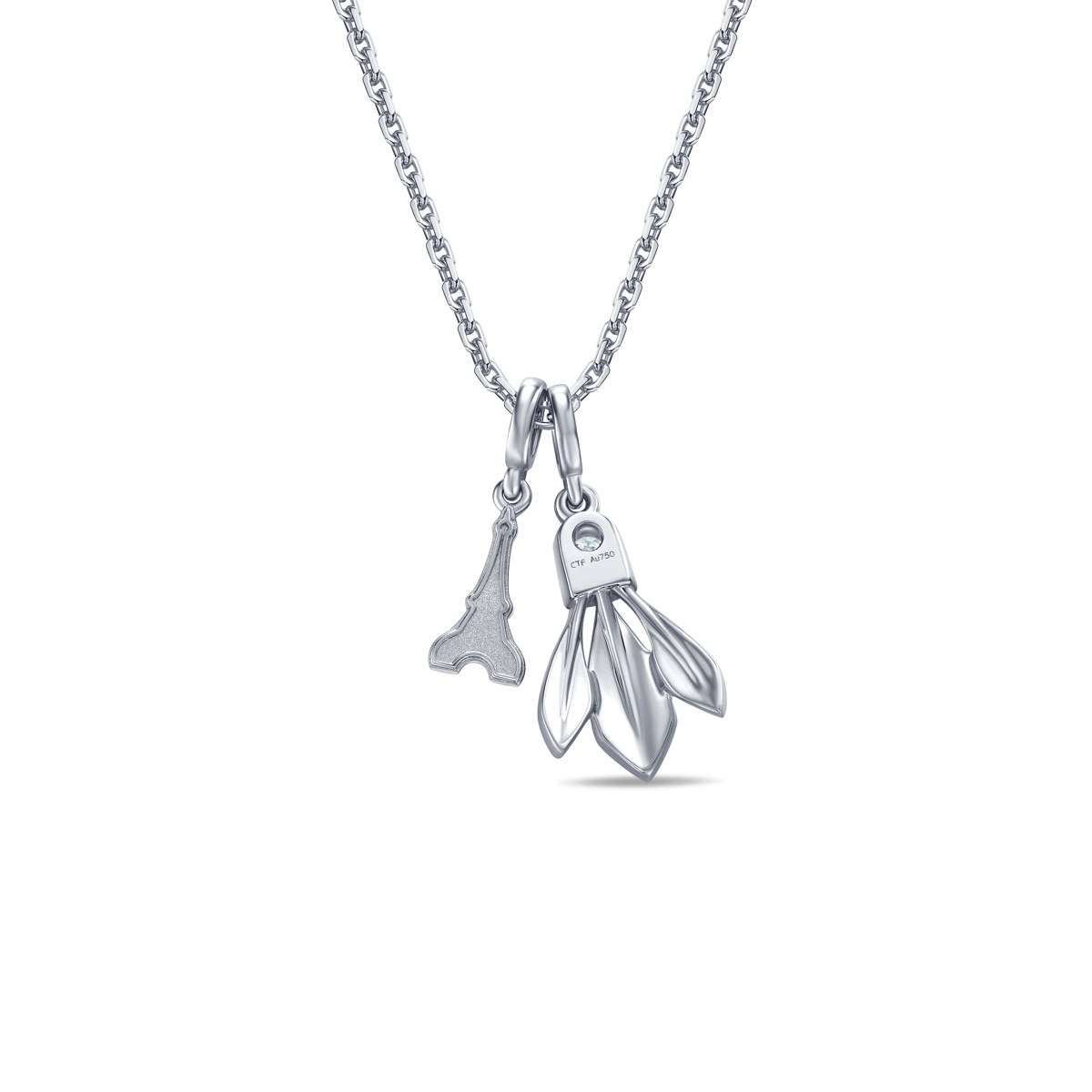 18K/750 White Gold diamond necklace