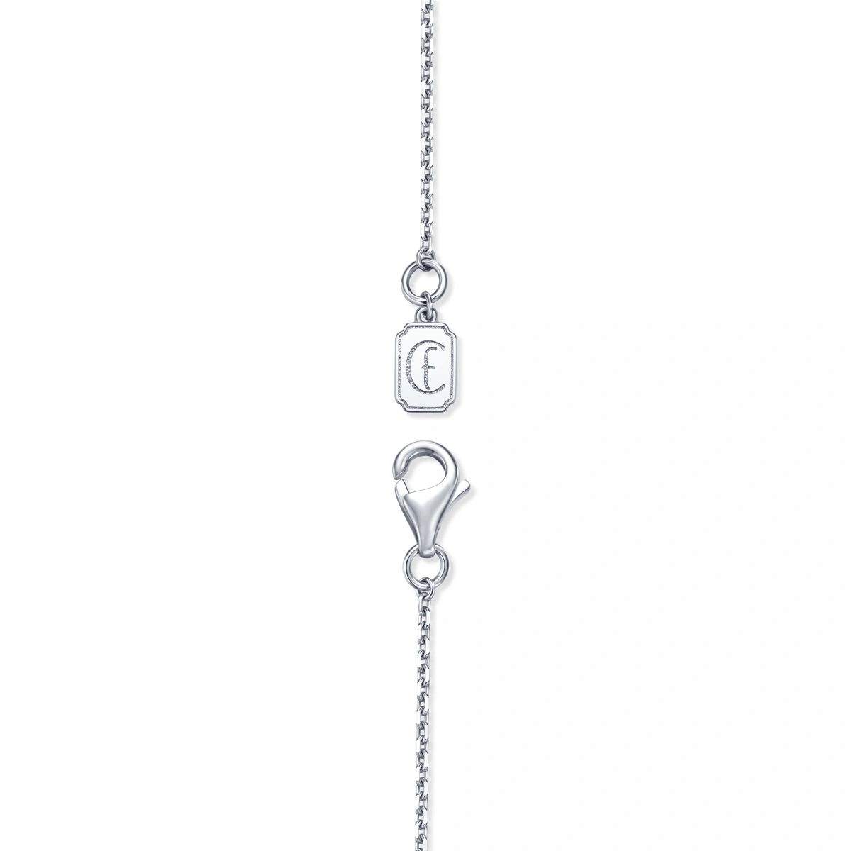 18K/750 White Gold diamond necklace