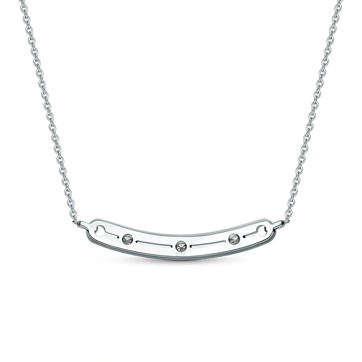 18K/750 White Gold diamond necklace