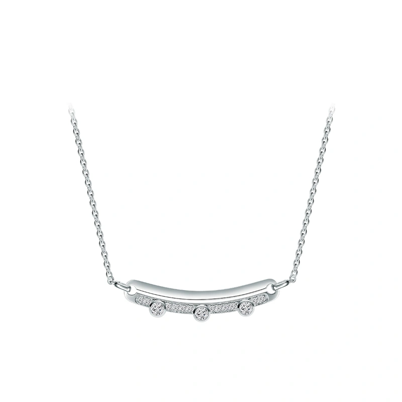 18K/750 White Gold diamond necklace