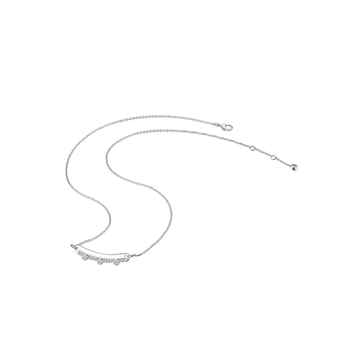 18K/750 White Gold diamond necklace