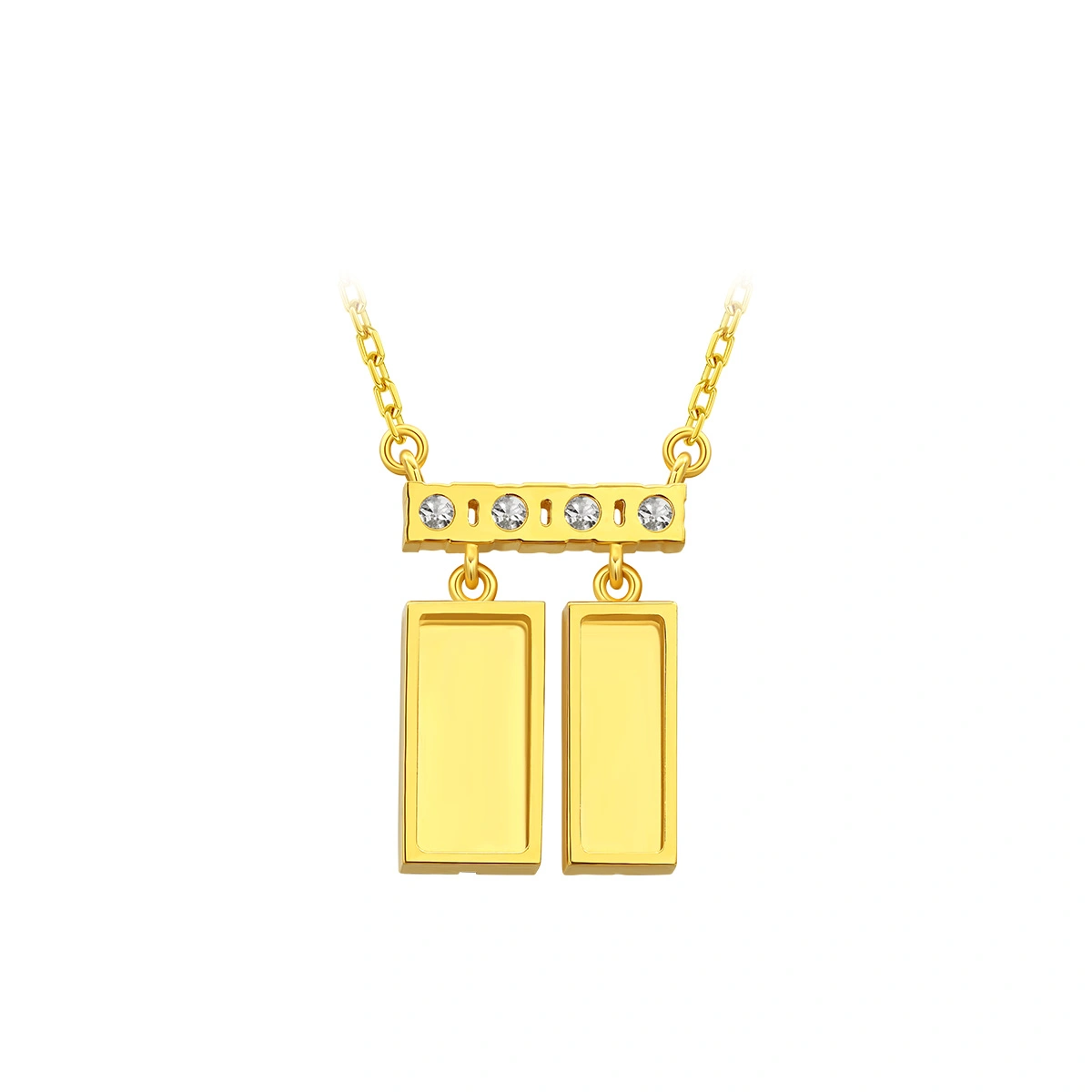 18K/750 Yellow Gold diamond necklace