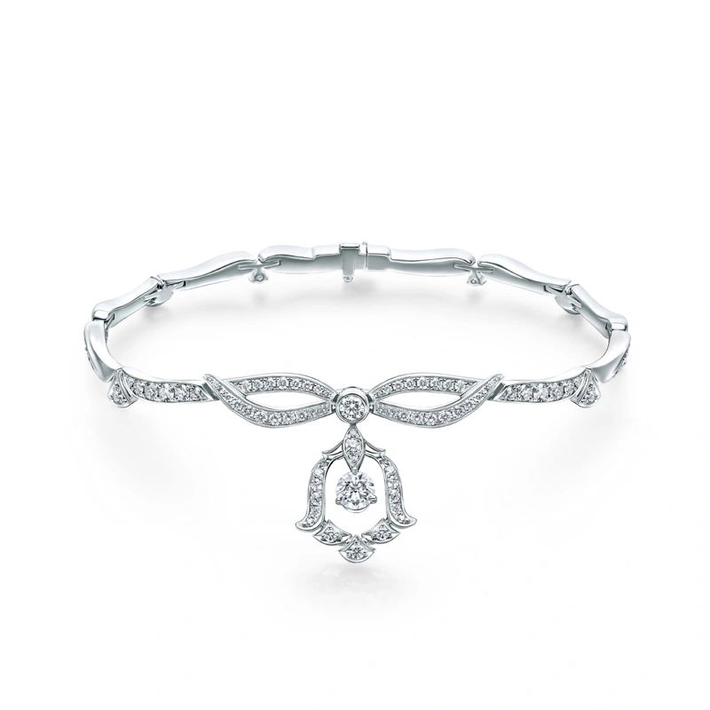 18K/750 White Gold diamond bracelet