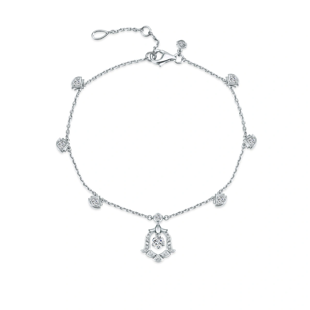 18K/750 White Gold diamond bracelet