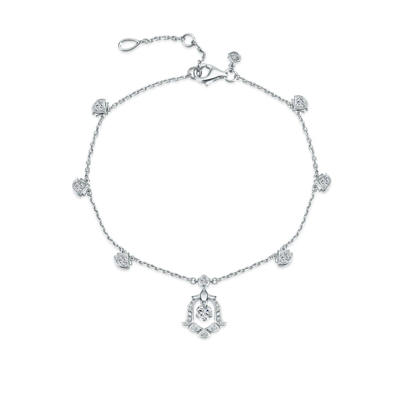 18K/750 White Gold diamond bracelet