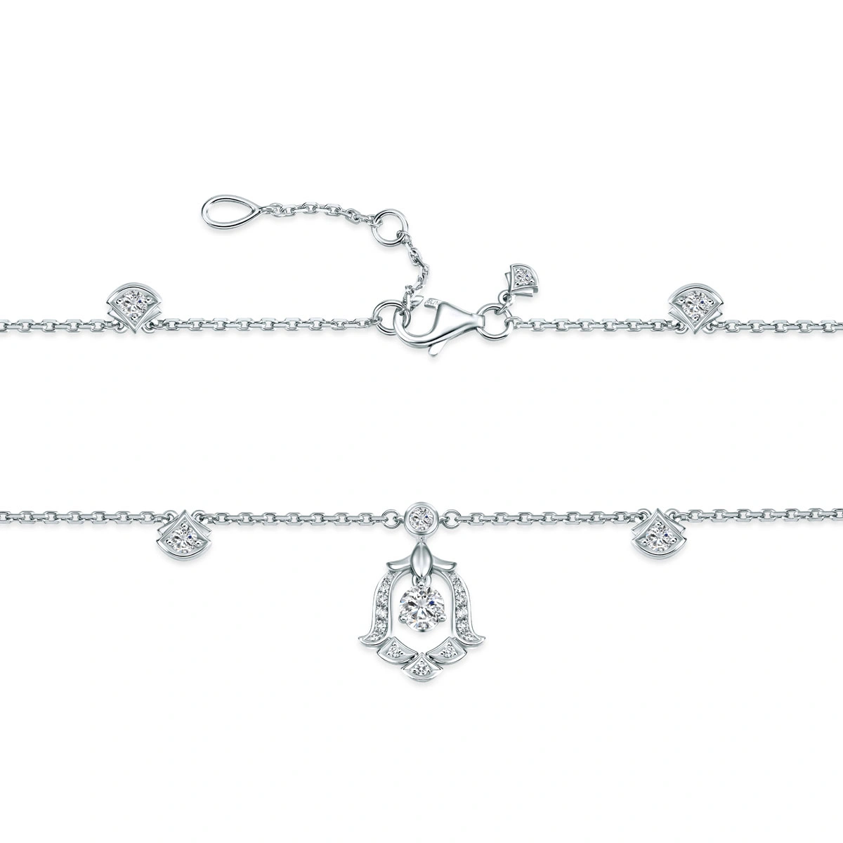 18K/750 White Gold diamond bracelet