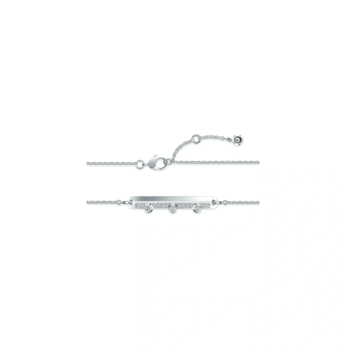 18K/750 White Gold diamond bracelet