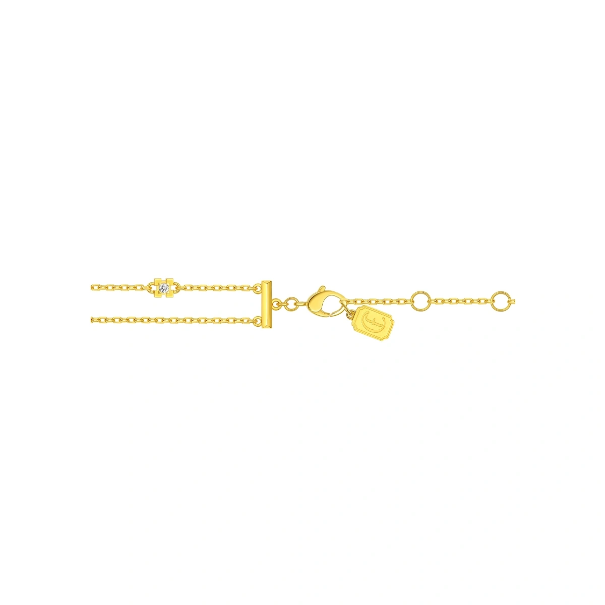 18K/750 Yellow Gold diamond bracelet