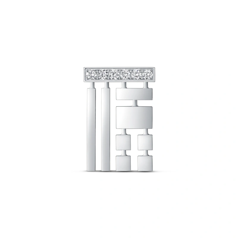 18K/750 White Gold diamond earrings