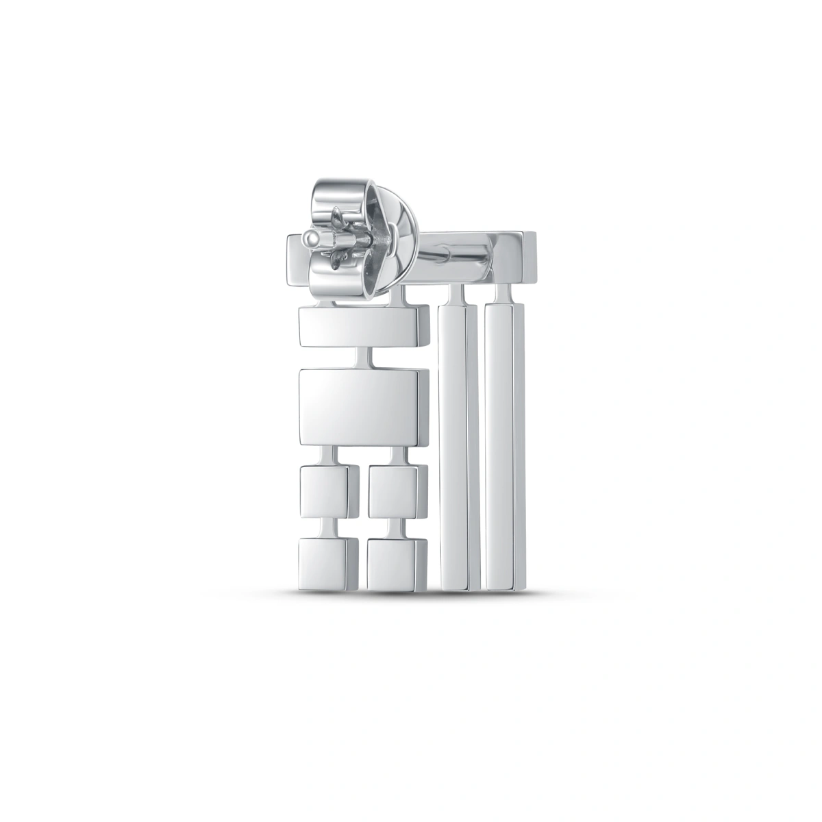 18K/750 White Gold diamond earrings