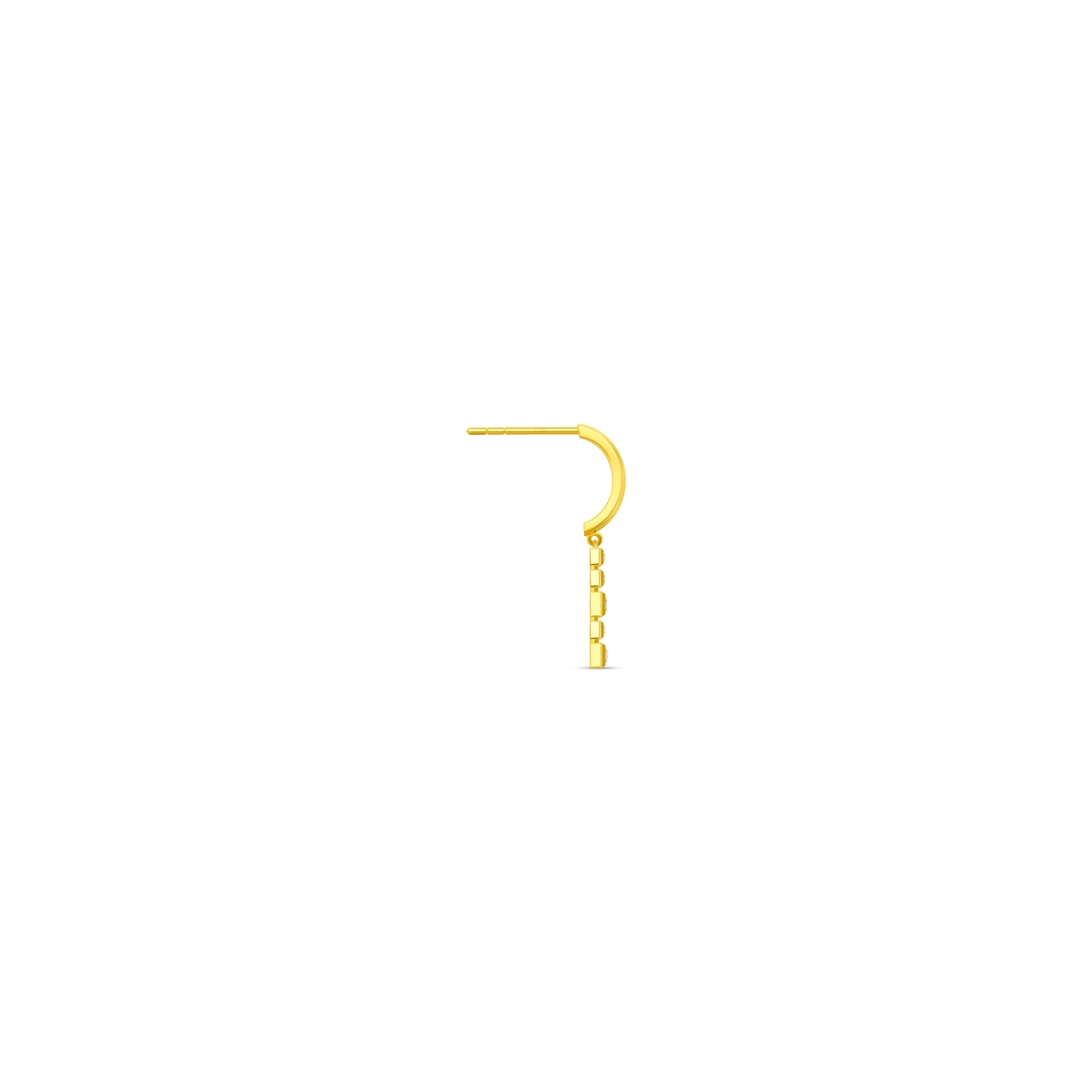 18K/750 Yellow Gold diamond earring (Single)