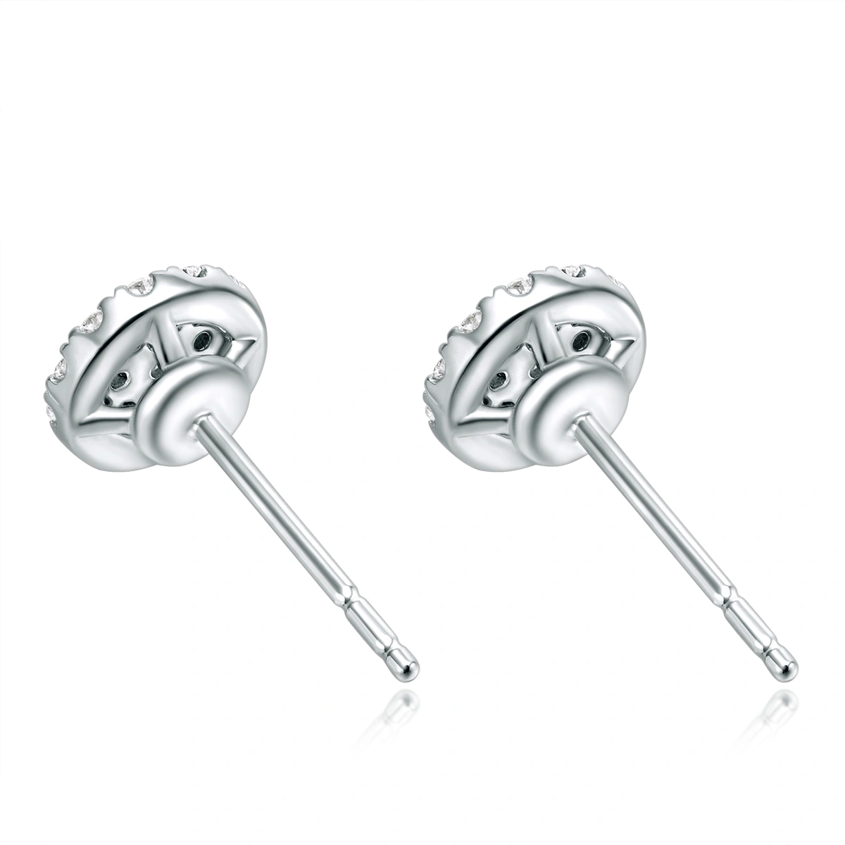 18K/750 White Gold diamond earrings