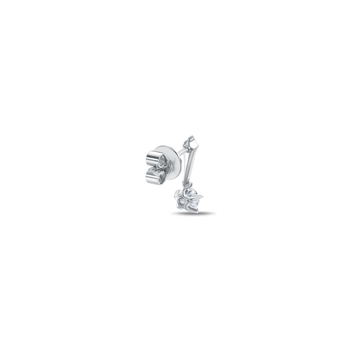 18K/750 White Gold diamond earrings