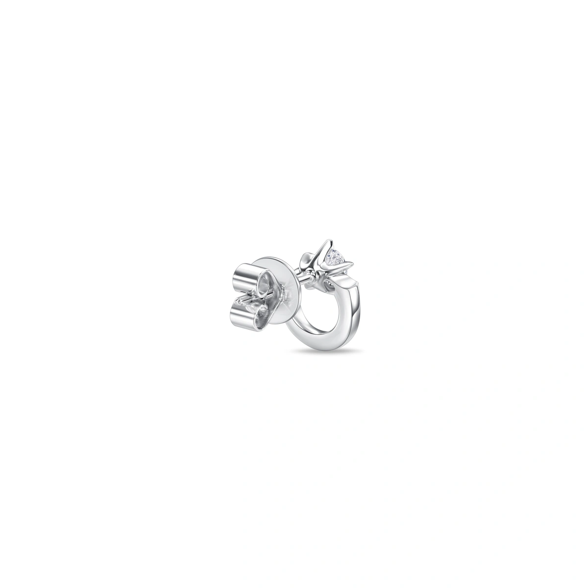 18K/750 White Gold diamond earrings