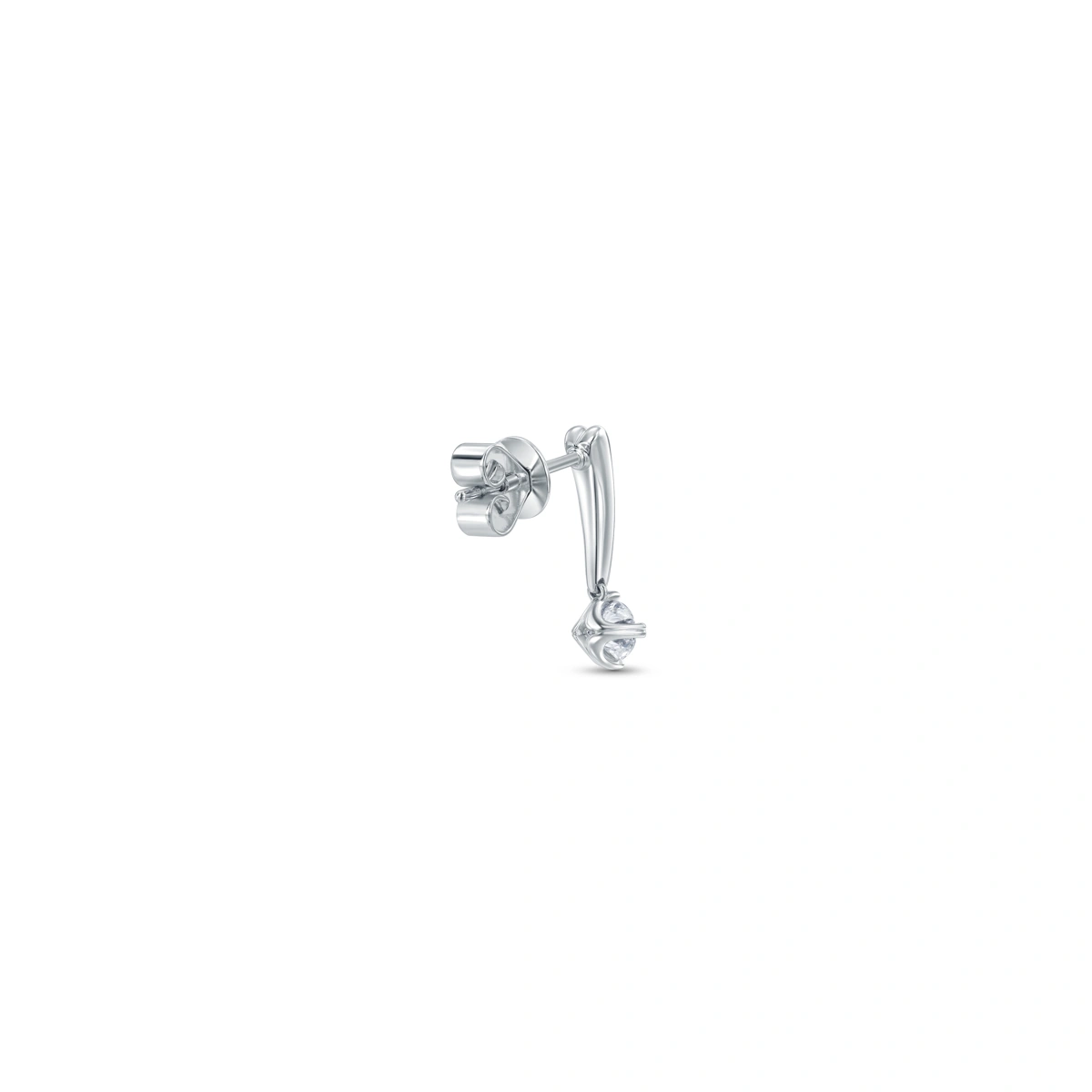 18K/750 White Gold diamond earrings