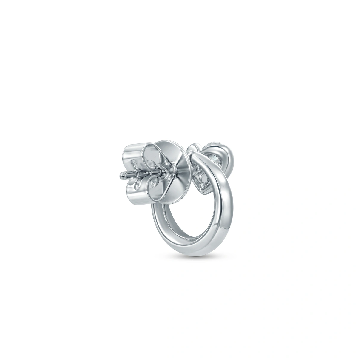 18K/750 White Gold diamond earrings