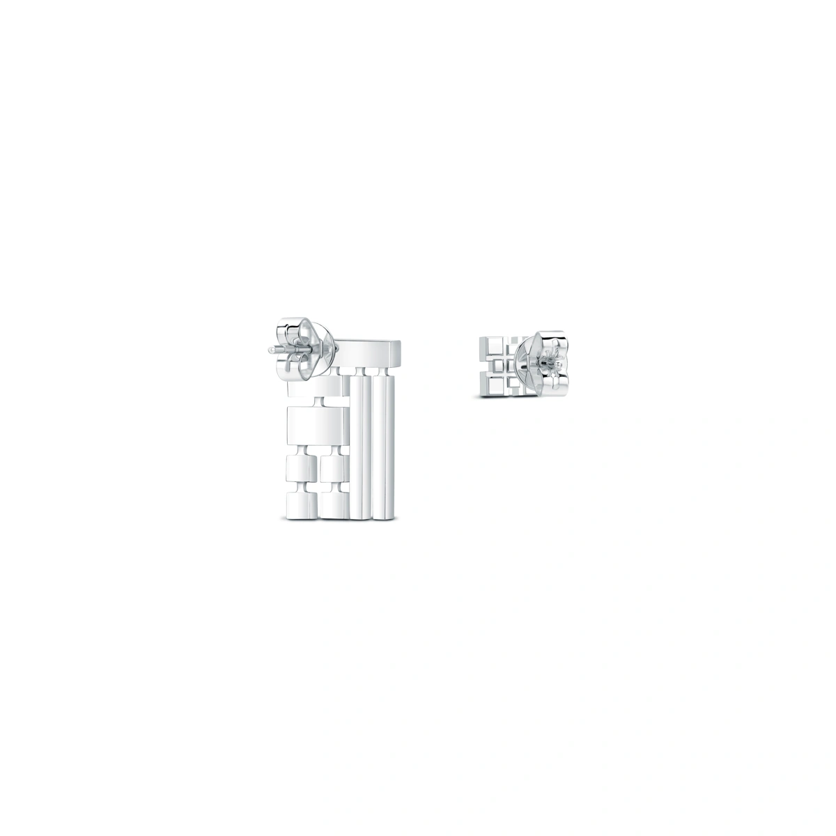 18K/750 White Gold diamond earrings