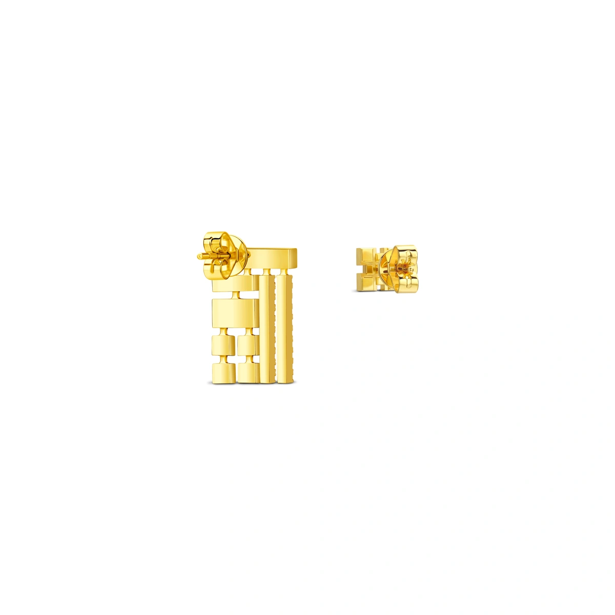 18K/750 Yellow Gold diamond earrings