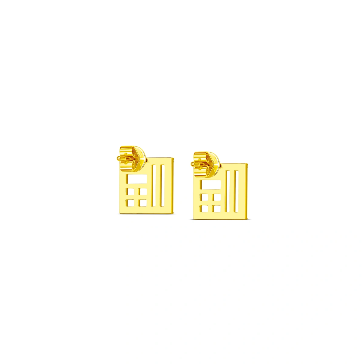 18K/750 Yellow Gold diamond earrings