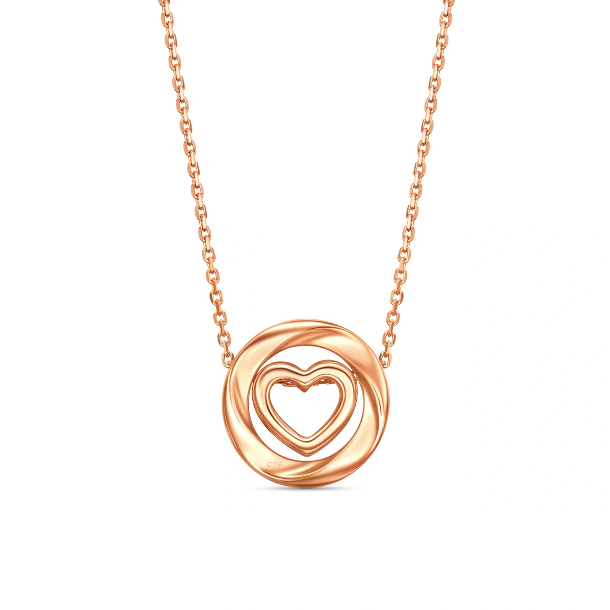 18K/750 Rose Gold diamond necklace