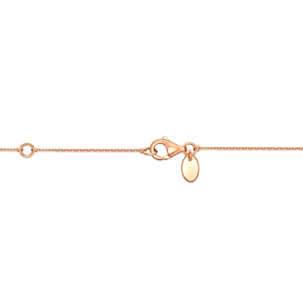 18K/750 Rose Gold diamond necklace