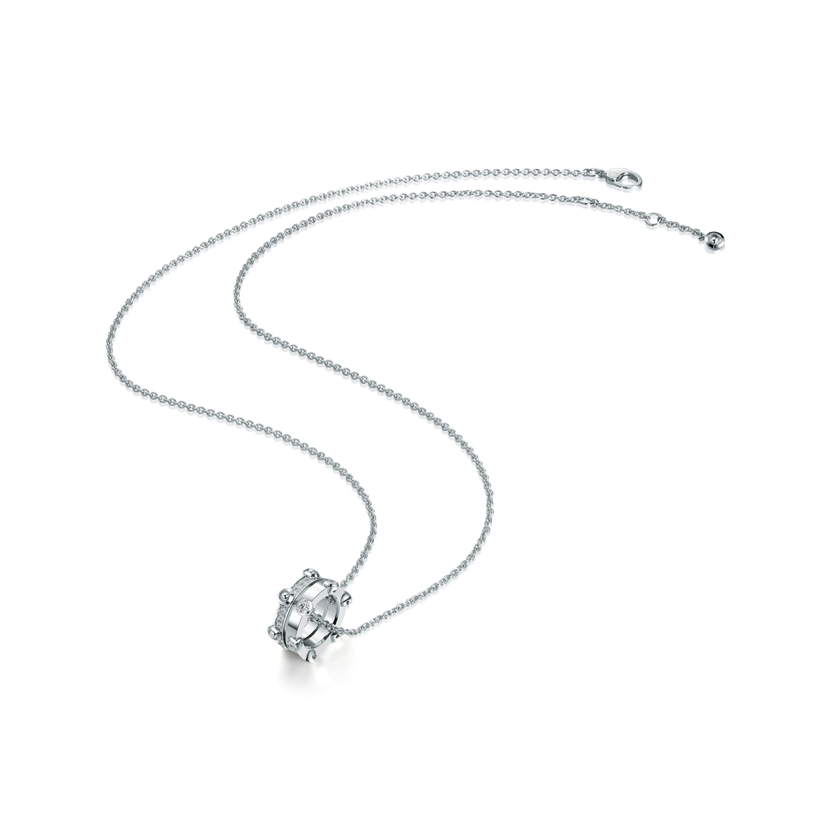 18K/750 White Gold diamond necklace