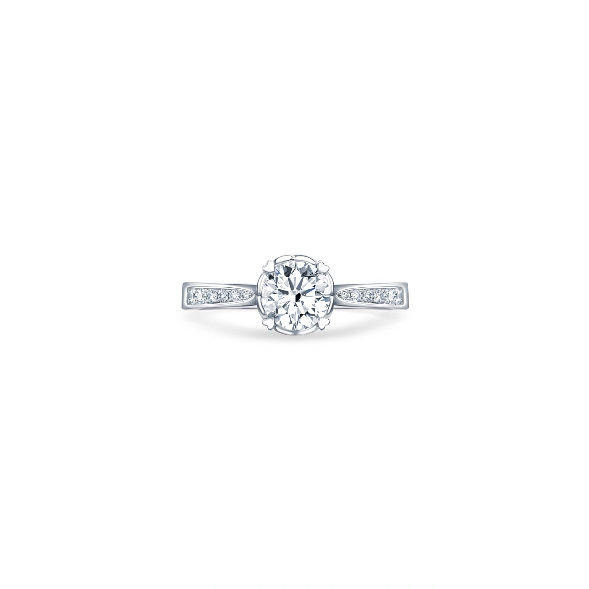 18K/750 White Gold diamond ring