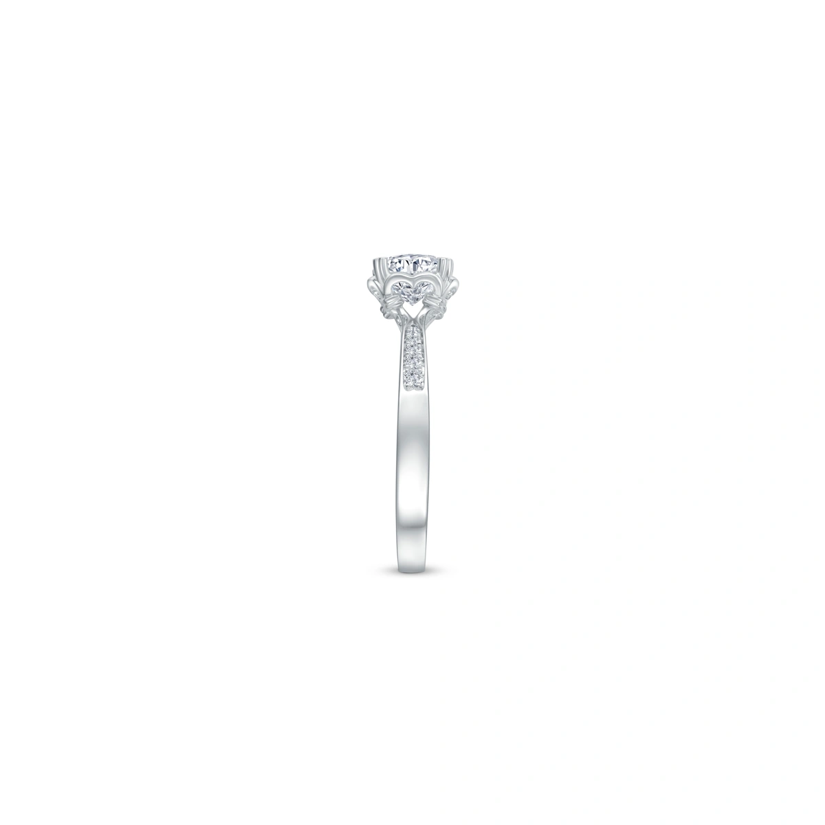 18K/750 White Gold diamond ring