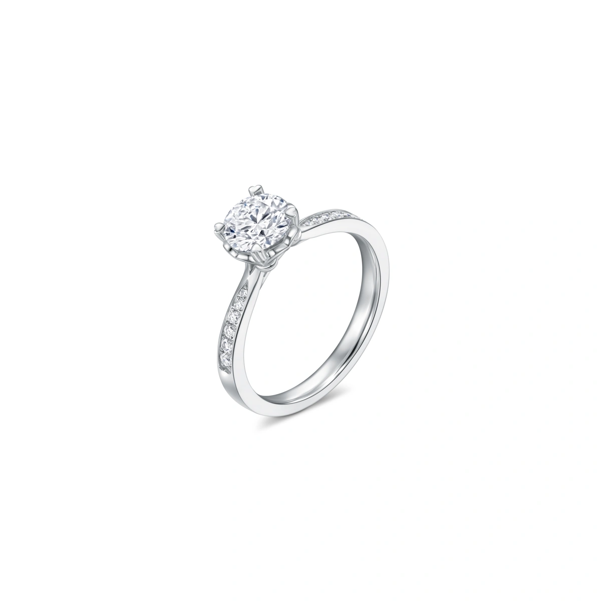 18K/750 White Gold diamond ring