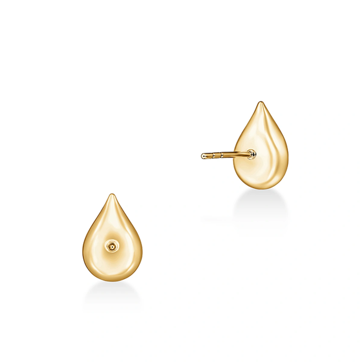 18K/750 Yellow Gold diamond earrings