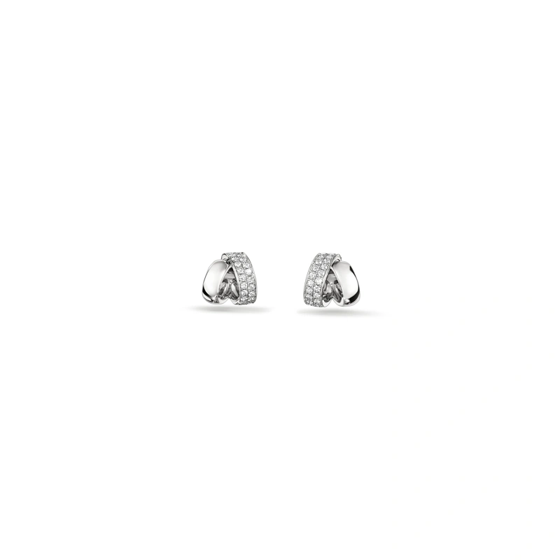 18K/750 White Gold diamond earrings