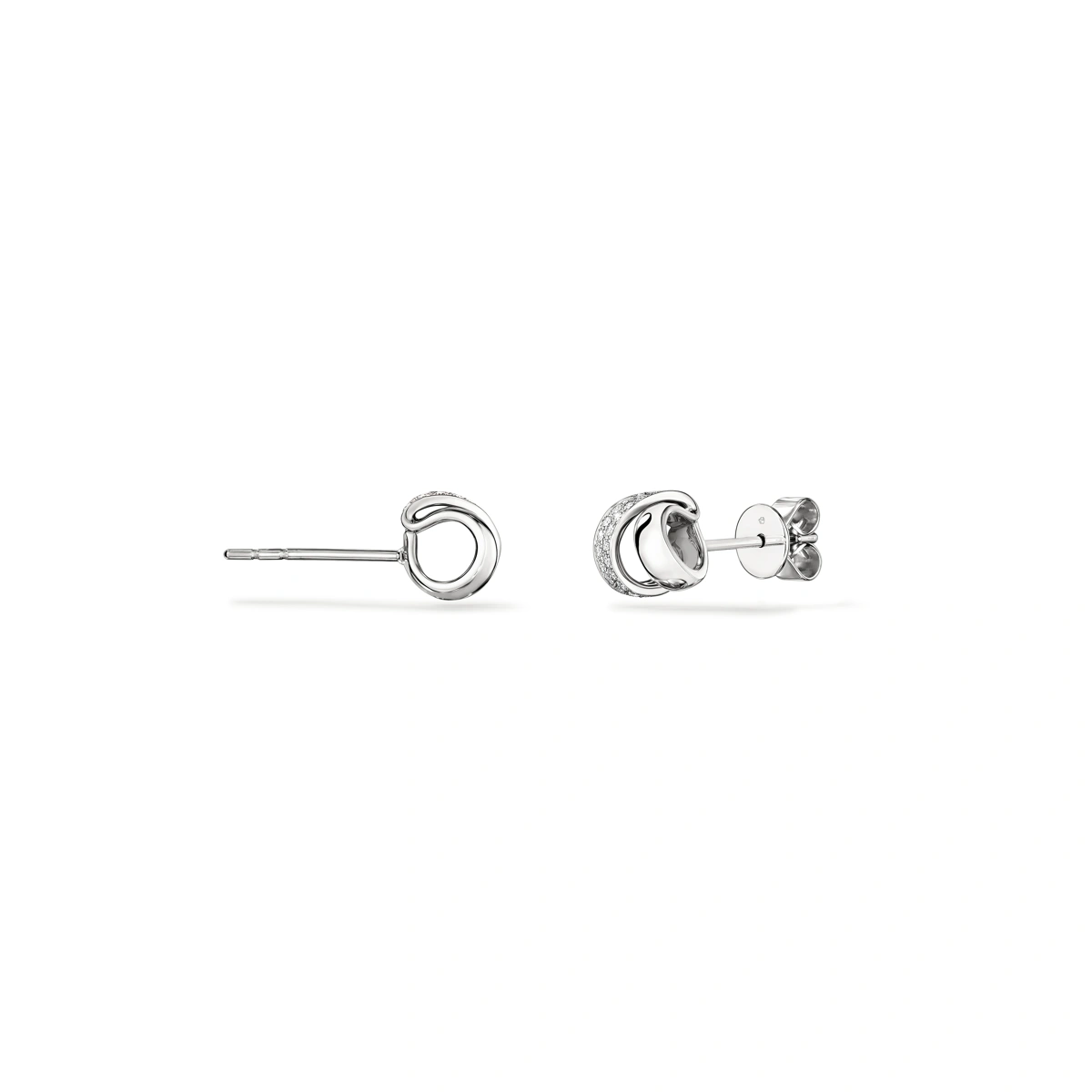 18K/750 White Gold diamond earrings