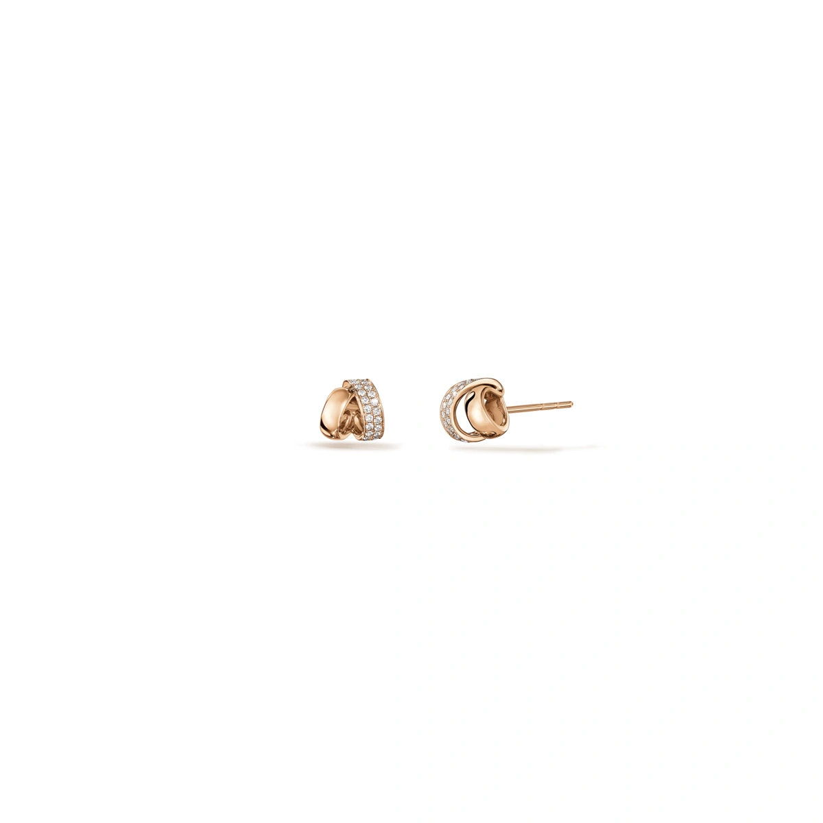 18K/750 Rose Gold diamond earrings