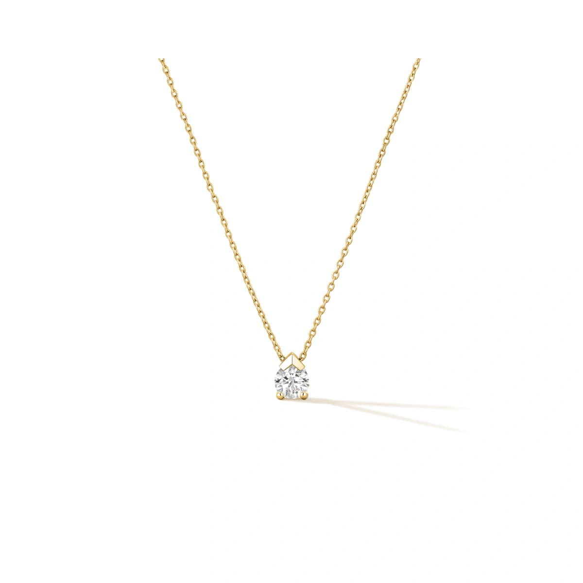 18K/750 Yellow Gold diamond necklace