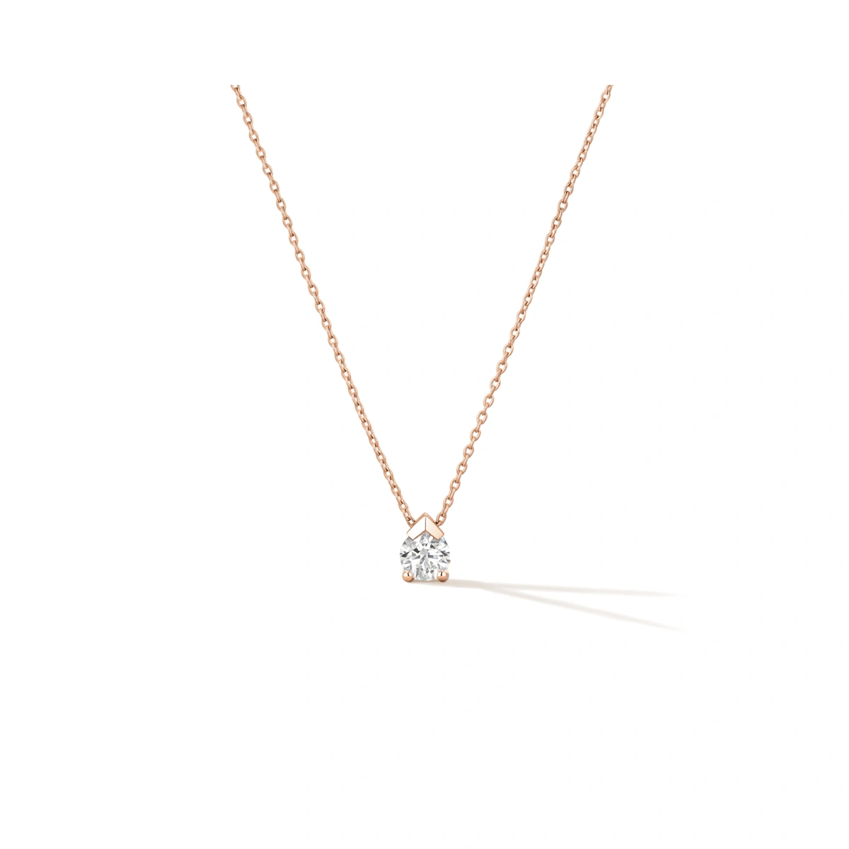 18K/750 Rose Gold diamond necklace