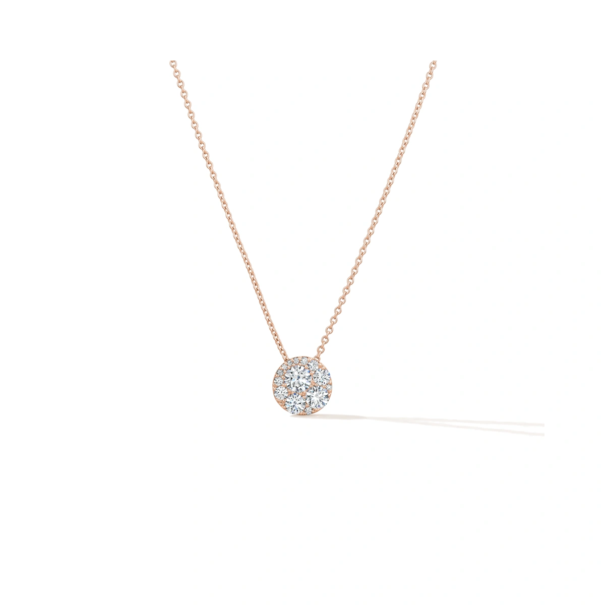 18K/750 Rose Gold diamond necklace