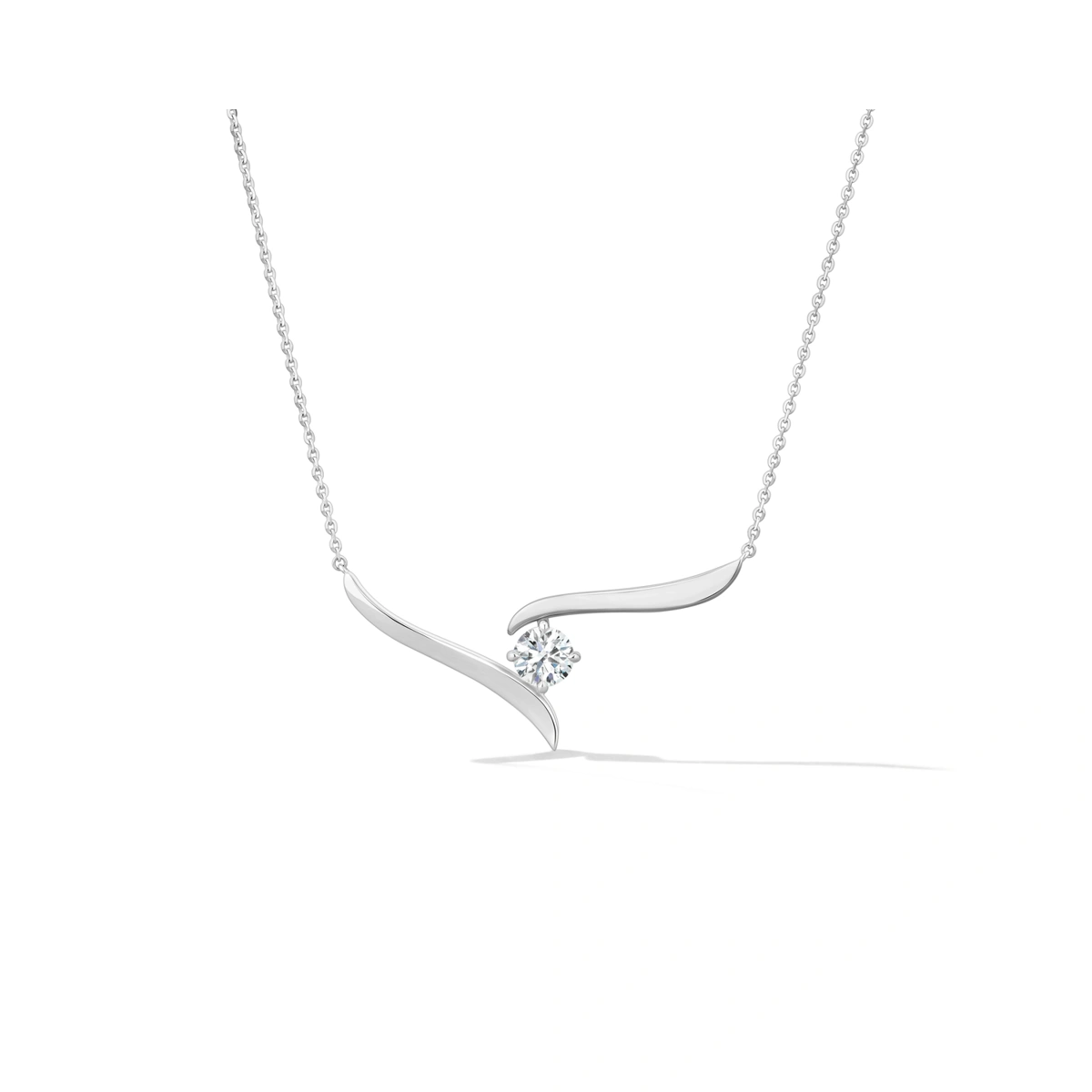 18K/750黃色黃金鑲天然鑽石頸鏈