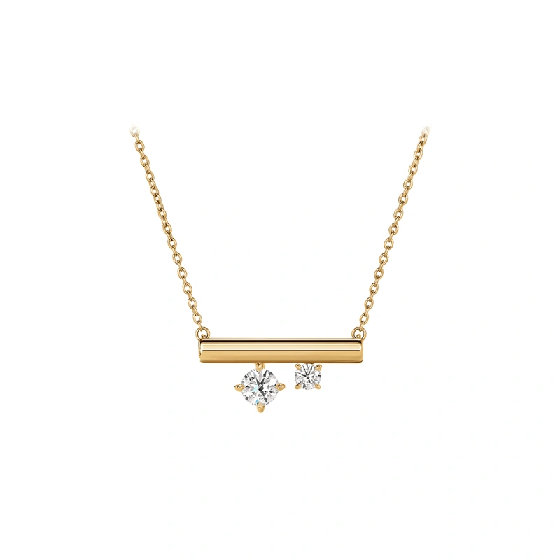 18K/750 Yellow Gold diamond necklace