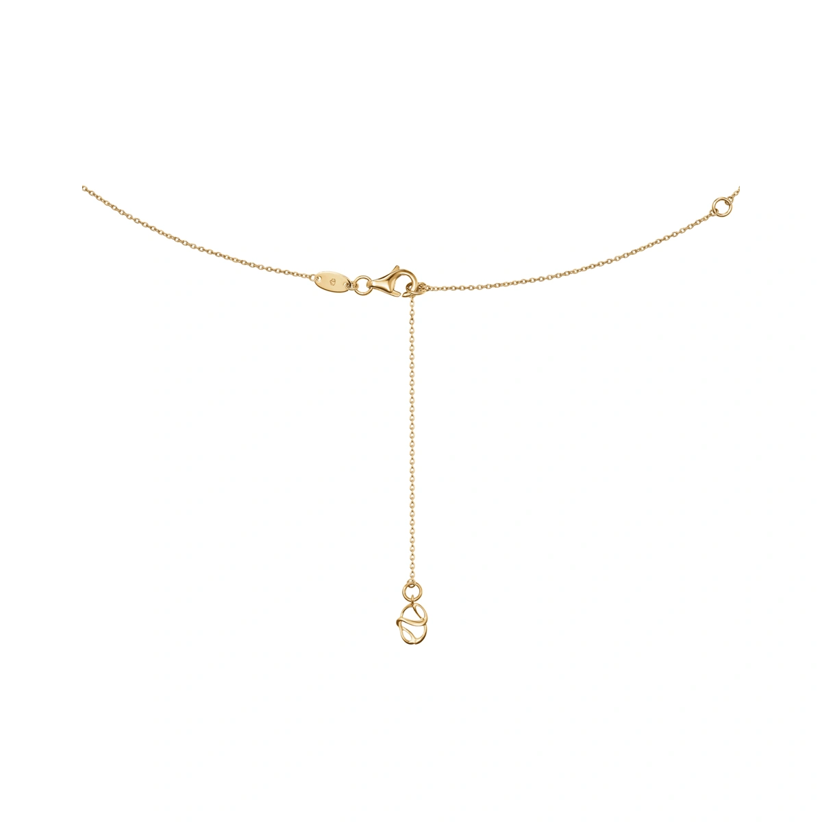 18K/750黃色黃金鑲天然鑽石頸鏈