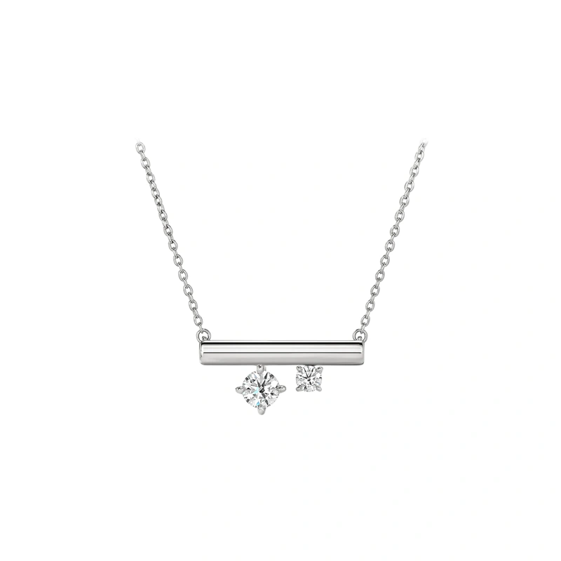 18K/750 White Gold diamond necklace