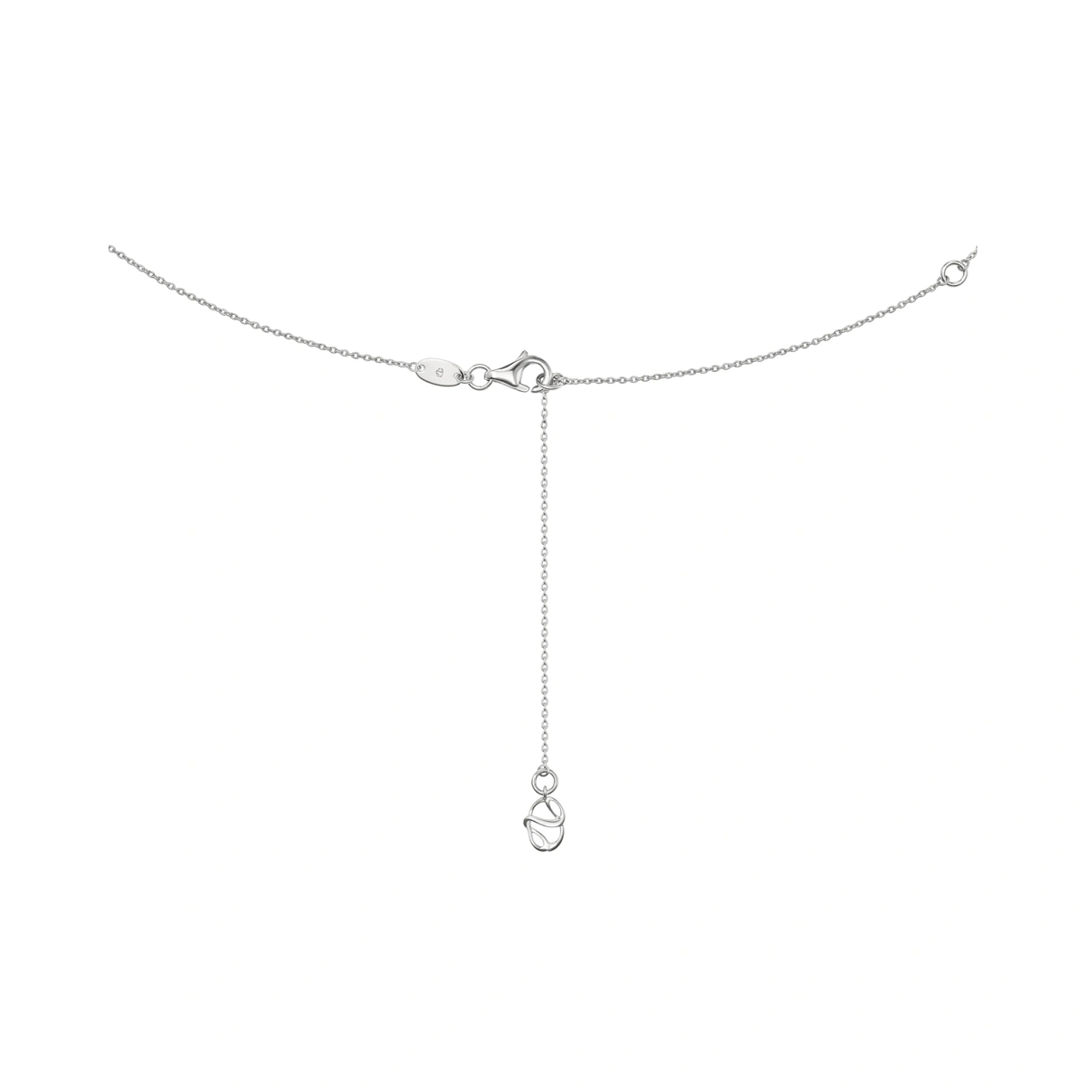 18K/750白色黃金鑲天然鑽石頸鏈