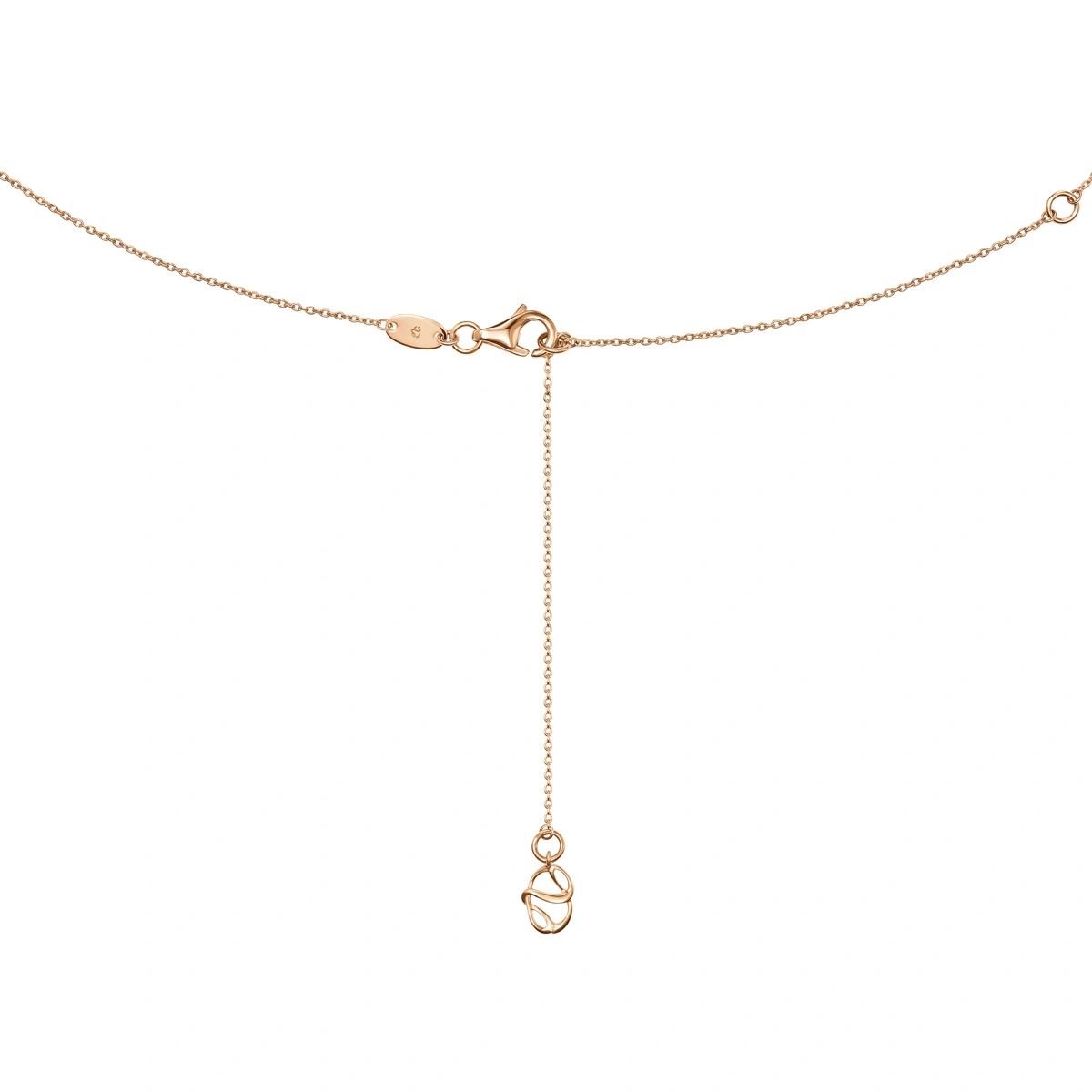 18K/750 Rose Gold diamond necklace