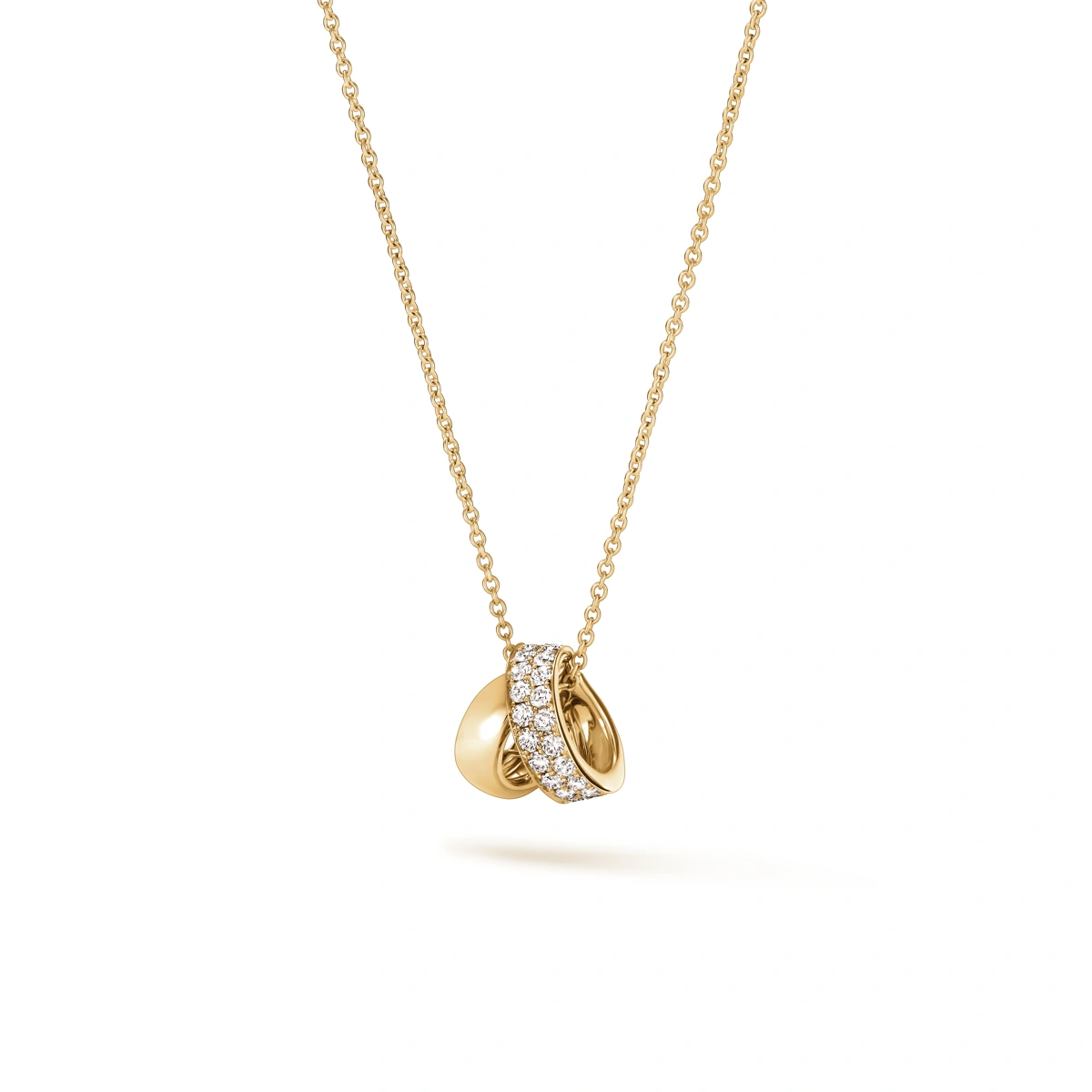 18K/750 Yellow Gold diamond necklace