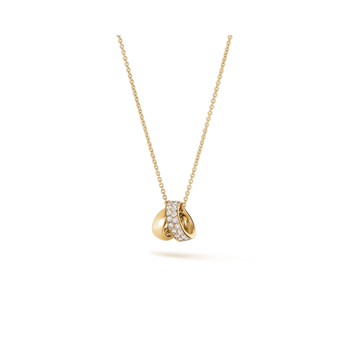 18K/750 Yellow Gold diamond necklace